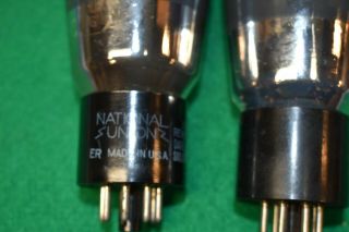 6L6G National Union Large Bottle Audio Guitar Amplifier Power Vacuum Tubes 2