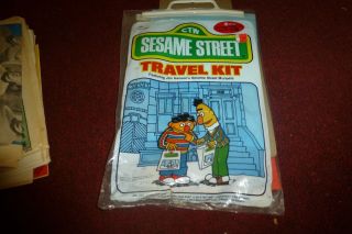 Sesame Street Travel Kit Vintage Books,  Magic Slate Great Shape 1979