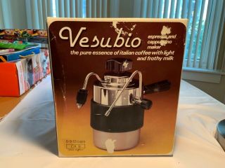 Vintage Vesubio Stovetop Espresso/cappuccino Milk Steamer Maker Made In Italy