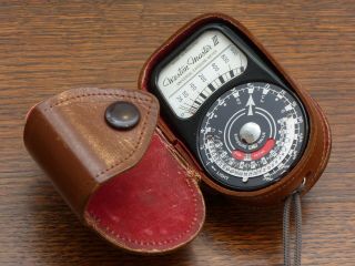 Vintage Weston Master Iii Universal Exposure Meter Model S141.  3 With Case,  C1956