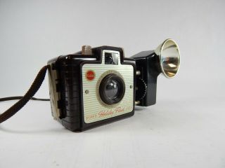 Vintage Kodak Brownie Holiday Flash Camera With Flash Attachment