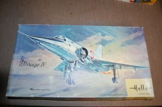 Vintage 1/50 Heller Mirage Iv French Cold War Delta Wing Jet Nuclear Bomber