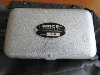 Vintage Umco P - 9 Small Aluminum Tackle Box Small.  Light Weight,  Opens Two Ways