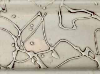 Hedi Schoop Pottery Ashtray Drip Glaze 12 1/2 in Signed Mid Century Modern Vtg 3