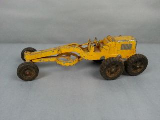 Vintage Hubley Road Grader Kiddie Toy 481 Yellow Diecast Metal 2