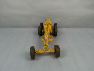 Vintage Hubley Road Grader Kiddie Toy 481 Yellow Diecast Metal 3