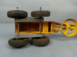 Vintage Hubley Road Grader Kiddie Toy 481 Yellow Diecast Metal 5