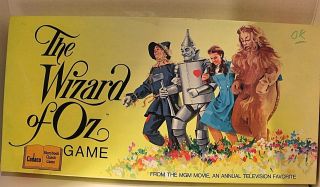 1974 Cadaco " The Wizard Of Oz " Board Game Vintage Dorothy Lion Tin Man