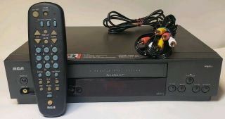 Rca Vcr Vhs Player With Remote And Av Cables Fully Model Vr540