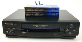 Panasonic Pv - 9451 Vcr Vhs Video Cassette Player Recorder 4 Head Hifi Stereo