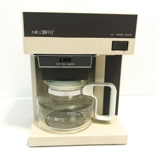 Vintage Mr Coffee Model Cbs - 800 Filter Maker Brewer Adjustable 2 - 10 Cup Beige