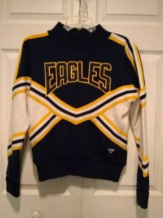 Vtg Cheerleading Varsity Eagles Sweater Sz 38 Varsity Usa Uniform Authentic