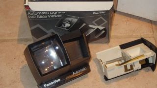 Vintage Viewmaster Pana - Vue Automatic Lighted 2 " X 2 " Slide Viewer