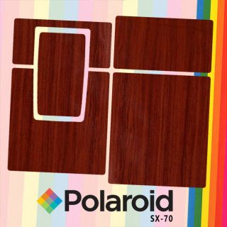 Polaroid Sx - 70 Vinyl Cover Skin - Redwood - Pattern