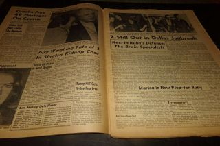 Vintage York Post Jail Break During Jack Ruby Trial Jimmy Hoffa Cartoons 62 4
