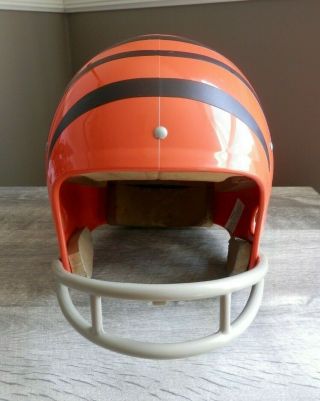 Cincinnati Bengals Full Size Helmet 2 - Bar Face Mask Rawlings Sz Medium Vintage 2