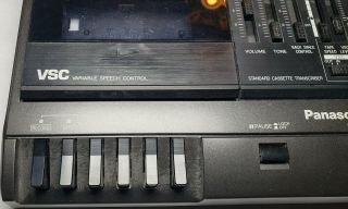 Panasonic RR - 830 Standard Cassette Tape Transcriber Dictation,  Black - VTG 3