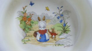 Vintage Bunnykins Barbara Vernon Royal Doulton Baby Porridge Bowl England
