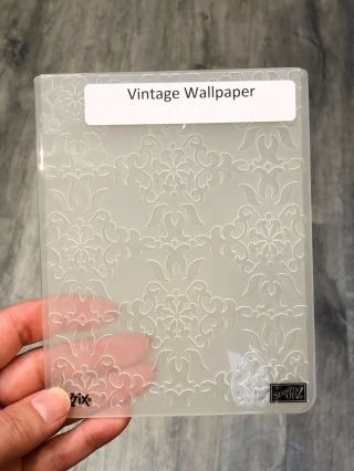 Stampin Up & Sizzix Vintage Wallpaper Embossing Folder
