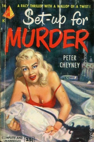 Set - Up For Murder (good) 16 Peter Cheyney 1950 Crime/mystery