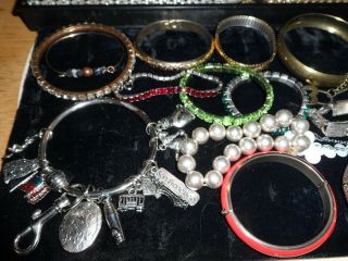 43 Vintage Bracelets 1950 ' s,  60 ' s,  70 ' s,  80 ' s Some Signed Some Need Repairs 6