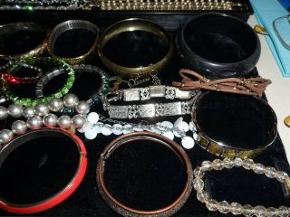 43 Vintage Bracelets 1950 ' s,  60 ' s,  70 ' s,  80 ' s Some Signed Some Need Repairs 7