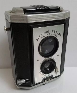 Kodak Brownie Reflex Synchro Model Camera.  Vintage.  Photograpy.  Box Camera.