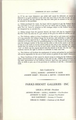 KD Butterworth Moline IL Deere & Co vtg 1954 Parke Bernet Art Rug Estate 6
