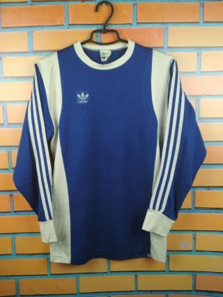 Adidas Vintage Retro Jersey S / M Shirt Long Sleeve Soccer Football