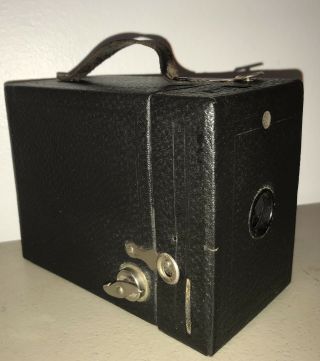 Vintage Kodak Cartridge Hawk - Eye No.  2 Model C Box Camera Black 100 Years Old