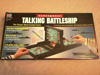 Vintage 1989 Electronic Talking Battleship Game Complete Milton Bradley