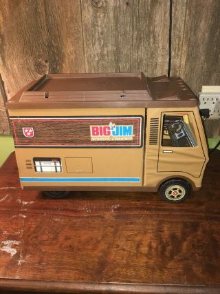 Vintage Big Jim Sports Camper Mattel 1971 Great Shape Van Only No Contents