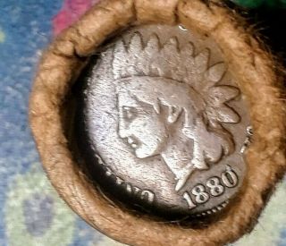 Small U.  S.  Cent Roll - Vintage 1880 Indian Head & 1930 - S Lincoln 1c ☆ Ends
