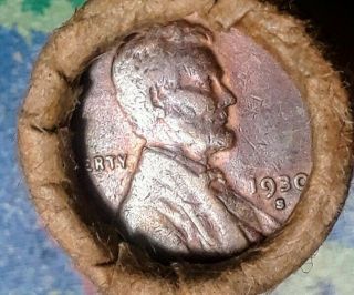Small U.  S.  Cent Roll - Vintage 1880 Indian Head & 1930 - S Lincoln 1C ☆ Ends 3