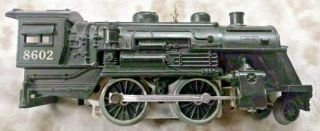 Vintage Lionel 8602 Train Engine O Gauge Black Mt.  Clemens,  Michigan Good Shape