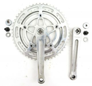 Stronglight 105 Bis Crankset 52t/42t 170mm Double Square Taper 6/7s Road Vintage