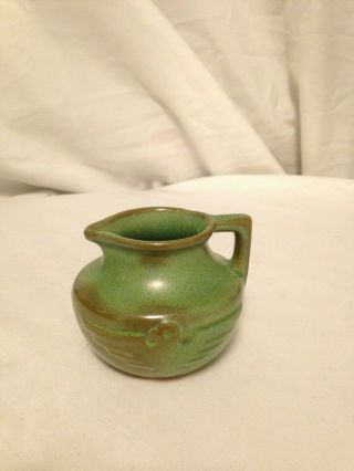 Vintage Frankoma Pottery Mini Eagle Pitcher Prairie Green