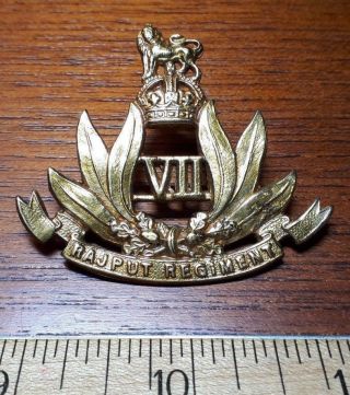 Vintage Wwii British Army 7 Rajput Regiment Cap Badge Vii
