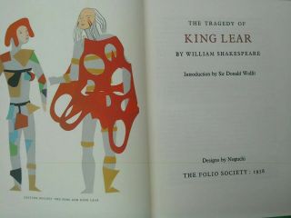 Folio Society Book,  The Tragedy Of King Lear,