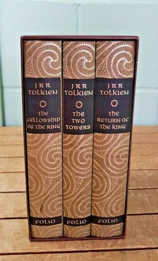 The Lord Of The Rings Trilogy By J R R Tolkien Folio Society With Slipcase B1