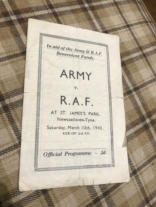 Vintage Army V Raf 1945 St James 