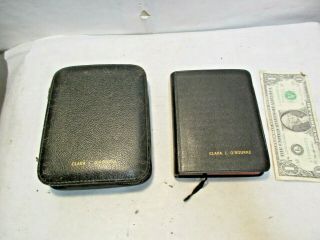 Vintage Kjv Holy Bible & Concordance Leather Cover & Leather Zipper Close - Nr