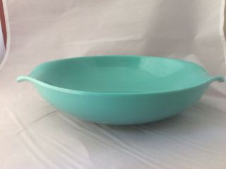 Pair Serving Bowls - 1 Vtg Russel Wright Residential 1 Unmarked Turquoise Blue G10 7