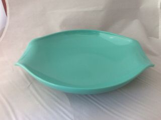 Pair Serving Bowls - 1 Vtg Russel Wright Residential 1 Unmarked Turquoise Blue G10 8
