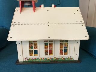 1971 Vintage Fisher Price Little People Play Family School House Model 923 3