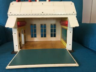 1971 Vintage Fisher Price Little People Play Family School House Model 923 5