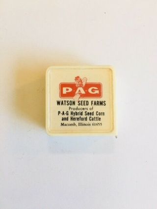Vintage P - A - G Watson Seed Farms Macomb Illinois Advertising 6 