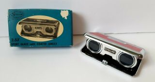 Vintage Stellar Pocket Sport Opera Folding Binoculars Glasses Lens Magnify 2.  5x