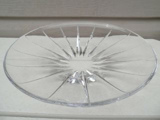 Vintage Lead Crystal Low Round Centerpiece Bowl - - 12 " Round - - 2 1/2 " Tall -
