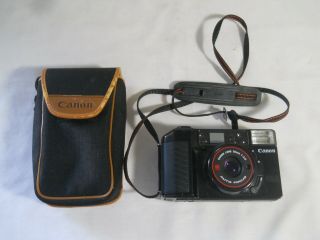 Vintage Sure Shot 35mm Canon Camera With Strap And Case Serial Number 2192391